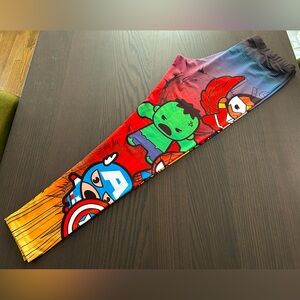 NWOT We Love Fine Marvel Chibi Avengers Leggings Size 2X